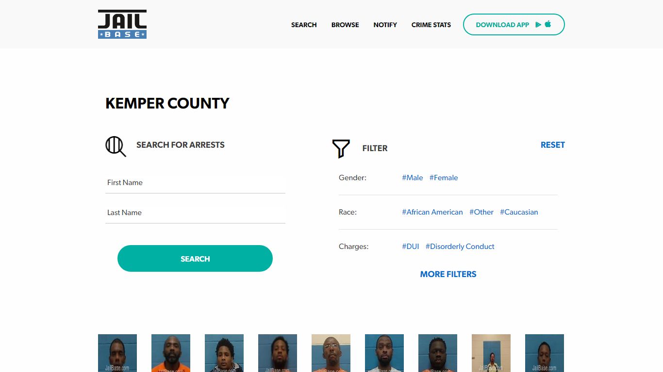 Kemper County Jail Inmate Search and Mugshots | JailBase